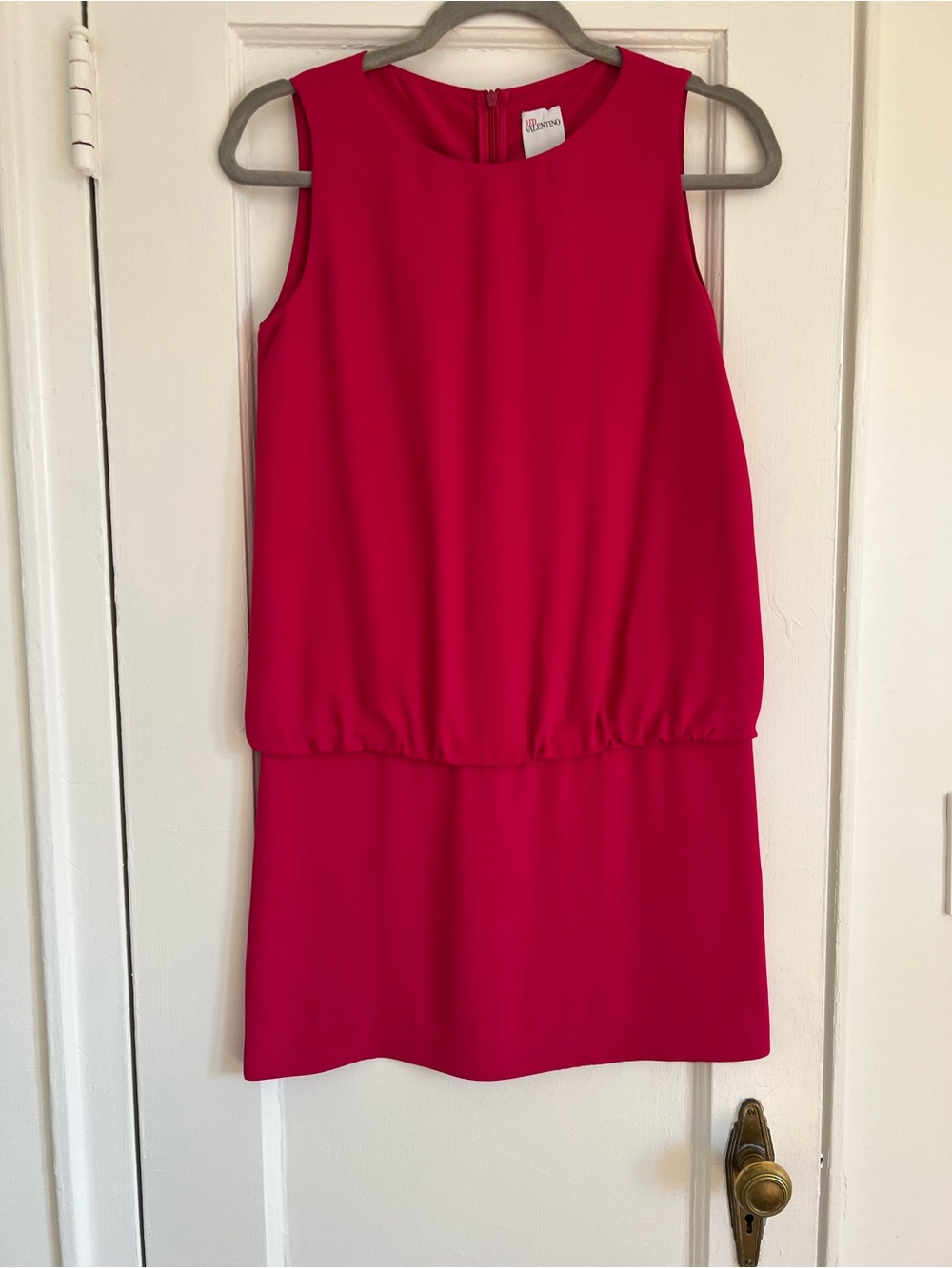 RED Valentino Fuchsia Pink Sleeveless Blouson Dress – Size 38
